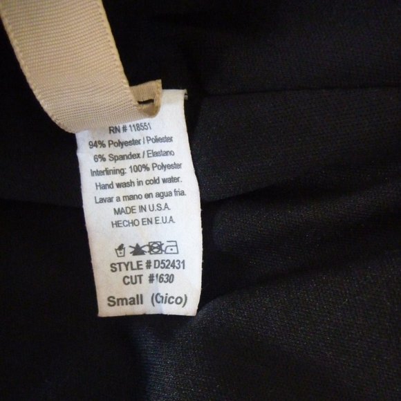 DECAPOLIS One Shoulder Small Black Dress - Picture 7 of 7